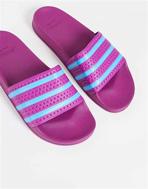 adidas slipper roze|Stylish Adidas Slippers .